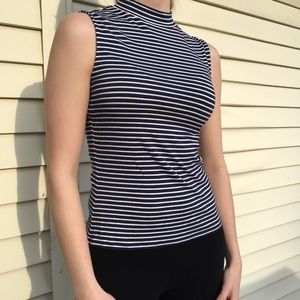 Dressy Mock Neck Tank